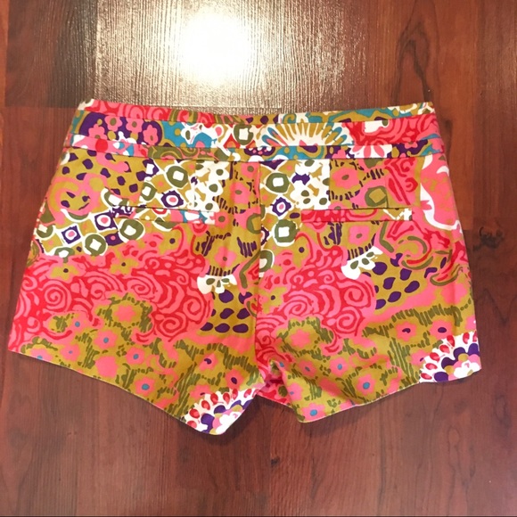 J Crew Colorful Tropical Coral Chartreuse Green - Picture 7 of 7